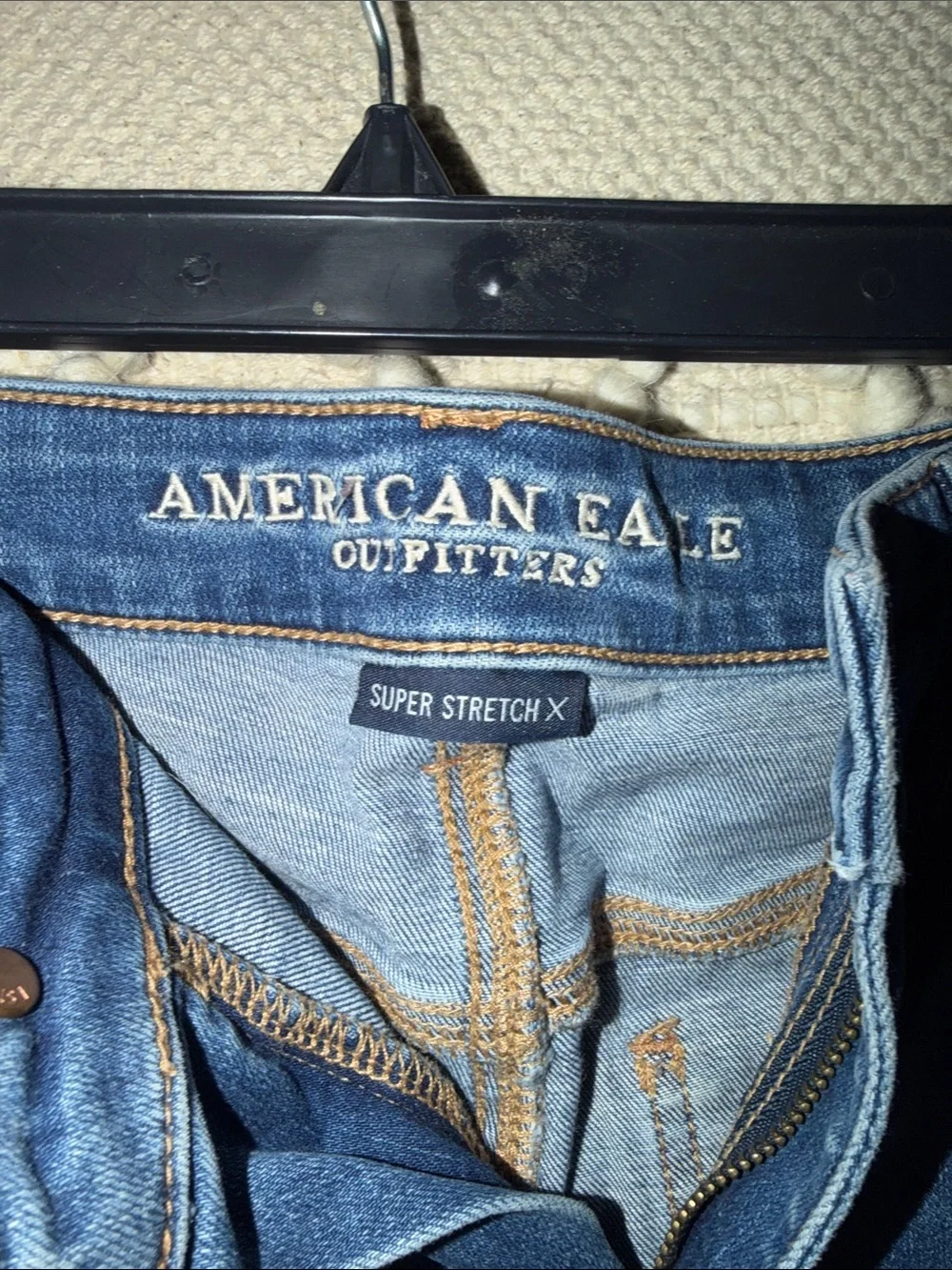 American Eagle Outfitters Blue Stretch Skinny Jeggings